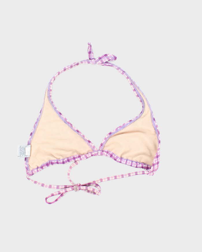 Vintage 90s Old Navy Checked Bikini Top - M
