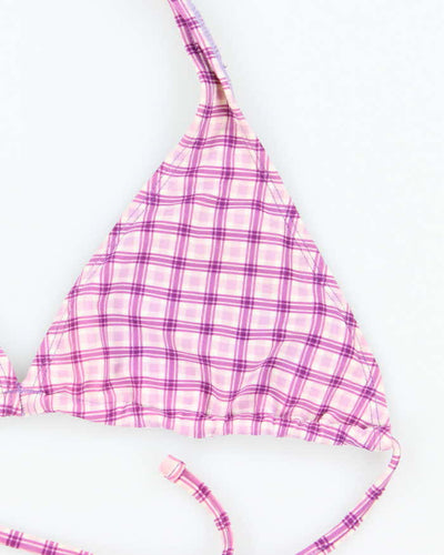 Vintage 90s Old Navy Checked Bikini Top - M