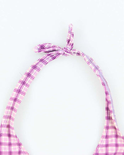 Vintage 90s Old Navy Checked Bikini Top - M