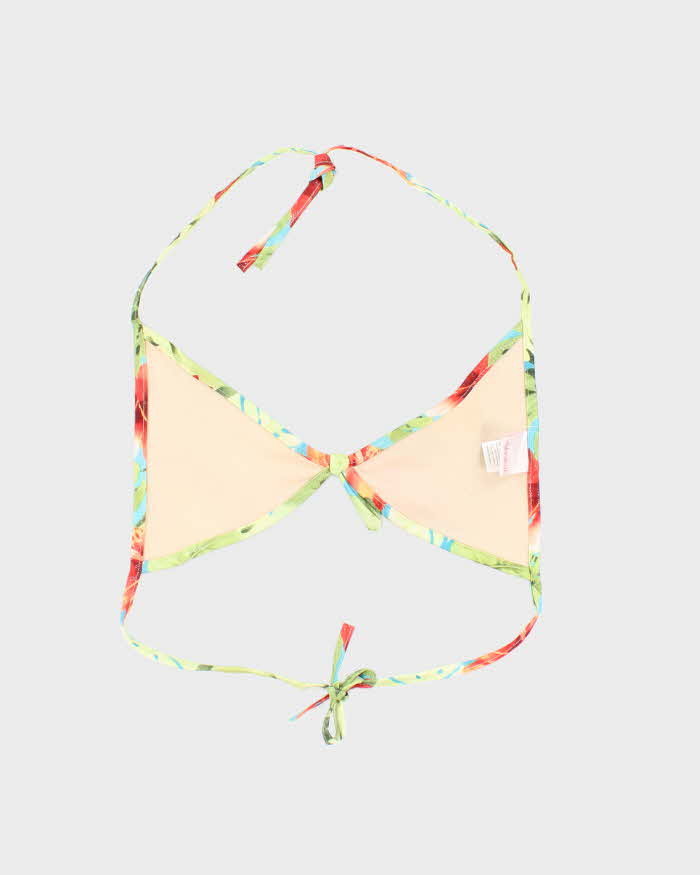 Vintage 90s Xhilaration Shimmery Floral Bikini Top - XL