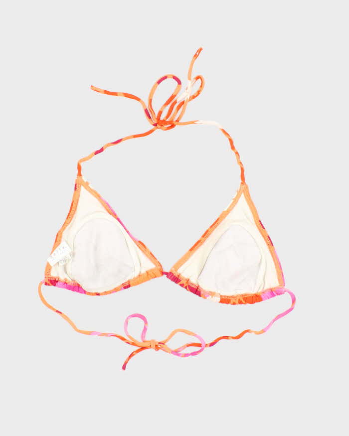 Vintage Y2k 00s Daffy Floral Bikini Top - XS