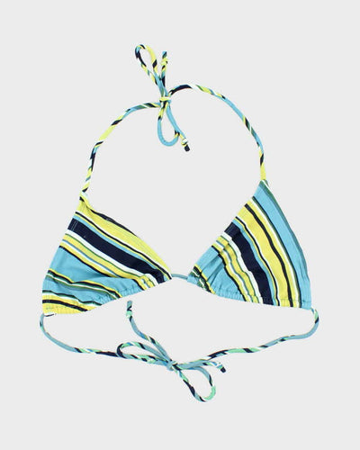 Vintage Y2k 00s Stripe Bikini Top - M