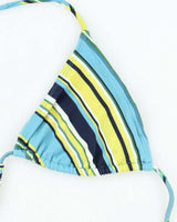 Vintage Y2k 00s Stripe Bikini Top - M