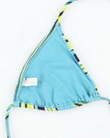 Vintage Y2k 00s Stripe Bikini Top - M