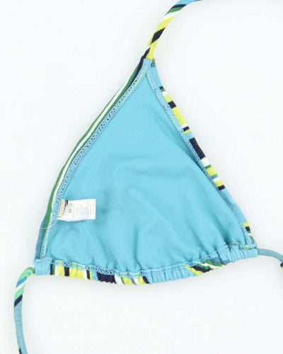 Vintage Y2k 00s Stripe Bikini Top - M