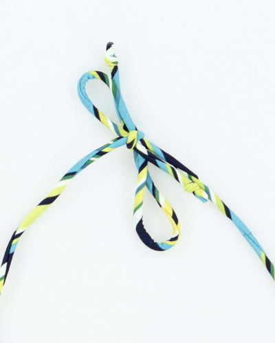 Vintage Y2k 00s Stripe Bikini Top - M