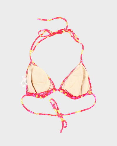 Vintage 90s Citrus Floral Bikini Top - L