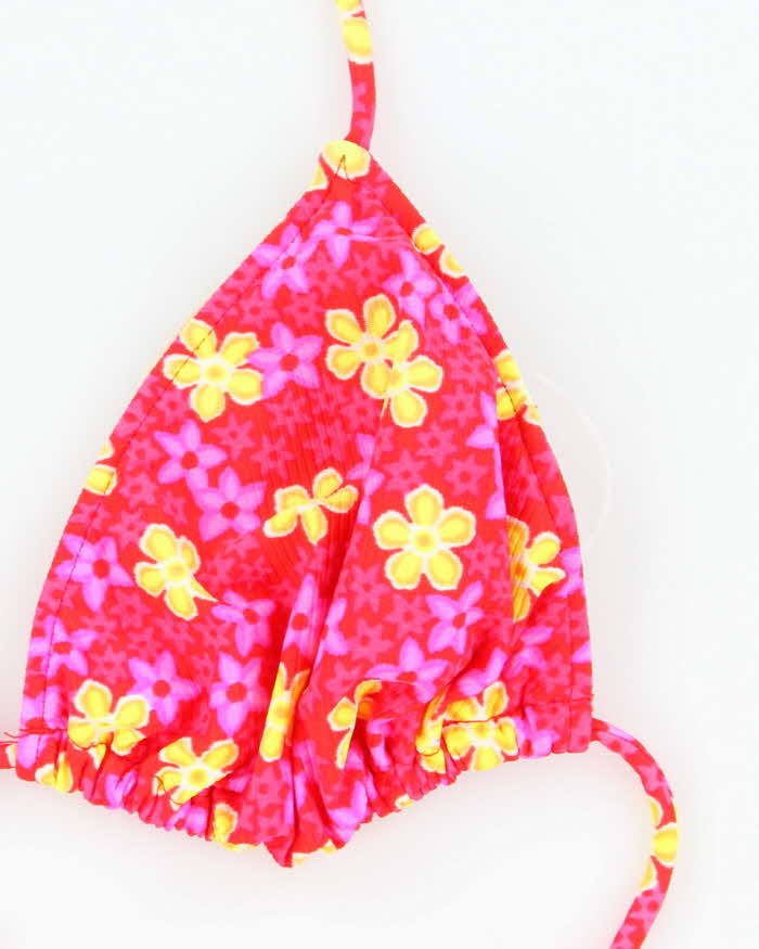 Vintage 90s Citrus Floral Bikini Top - L