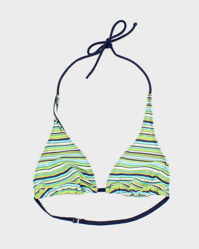 Vintage Y2k 00s Jantzen Ruby Stripey Bikini Top - M