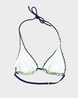 Vintage Y2k 00s Jantzen Ruby Stripey Bikini Top - M