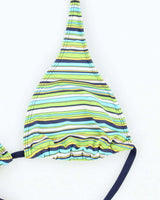 Vintage Y2k 00s Jantzen Ruby Stripey Bikini Top - M