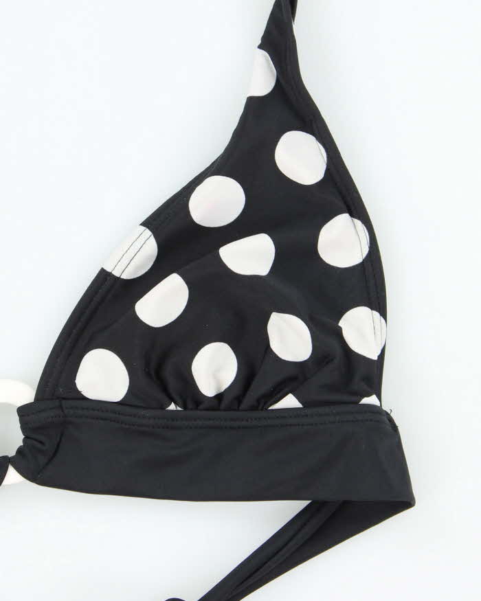 Vintage Y2k 00s Mandarine &amp; Co Polka Dot O Ring Bikini Top - M