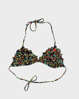 Vintage Y2k 00s Billabong Floral Ruffle Bikini Top - S