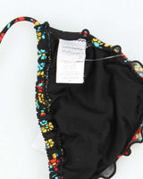 Vintage Y2k 00s Billabong Floral Ruffle Bikini Top - S