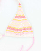 Vintage Y2k 00s Victoria's Secret Sequin Bikini Top - M