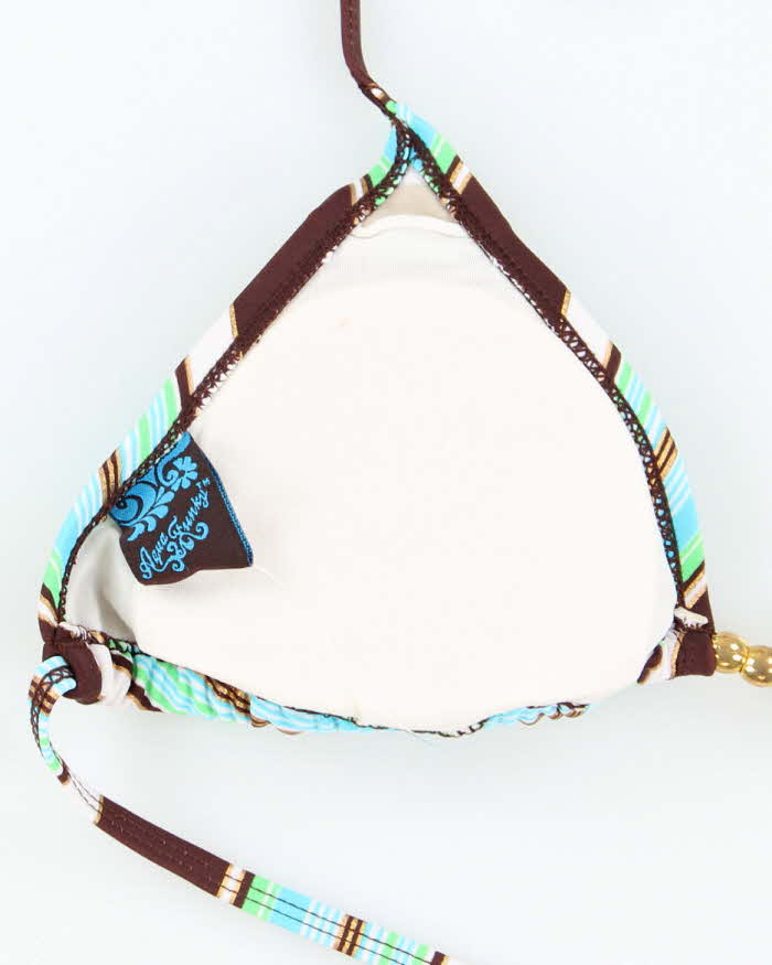 Vintage Y2k 00s Agua Funky Bikini Top - S