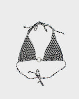 Vintage Y2k 00s Pure Alfred Sung Polka Dot Bikini Top - M