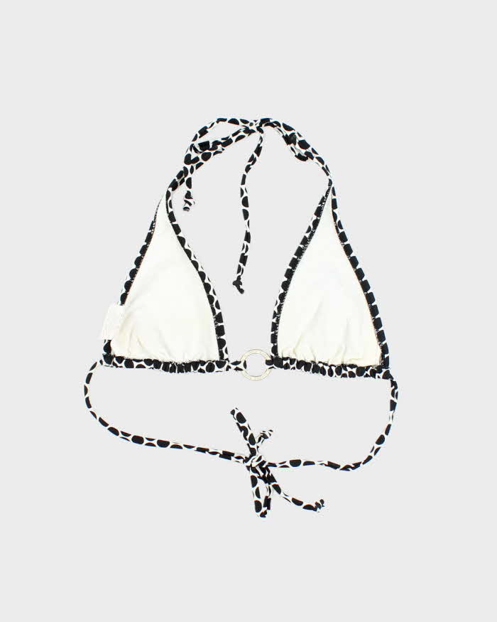 Vintage Y2k 00s Pure Alfred Sung Polka Dot Bikini Top - M