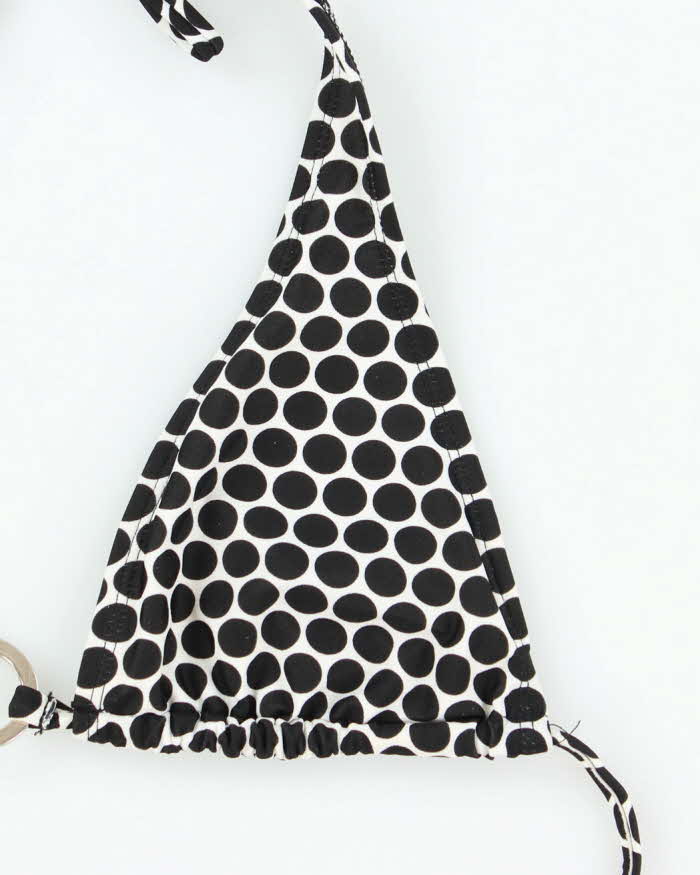 Vintage Y2k 00s Pure Alfred Sung Polka Dot Bikini Top - M