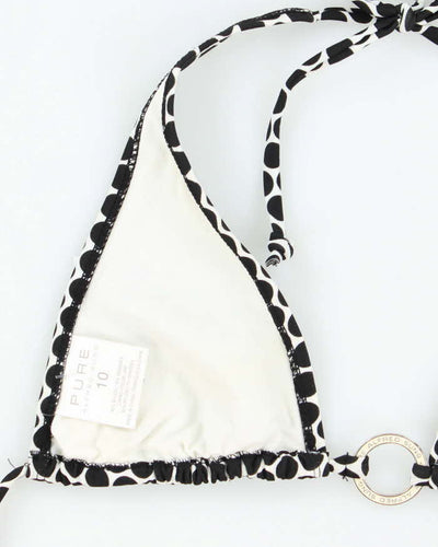 Vintage Y2k 00s Pure Alfred Sung Polka Dot Bikini Top - M