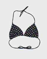 Vintage Y2k 00s Polka Dot Bikini Top - M