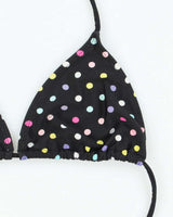 Vintage Y2k 00s Polka Dot Bikini Top - M