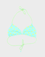 Vintage Y2k 00s Pola Dot Stripe Bikini Top - L