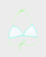 Vintage Y2k 00s Pola Dot Stripe Bikini Top - L