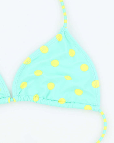Vintage Y2k 00s Pola Dot Stripe Bikini Top - L