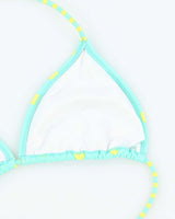 Vintage Y2k 00s Pola Dot Stripe Bikini Top - L