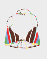Vintage Y2k 00s Stripe Bikini Top - S/M