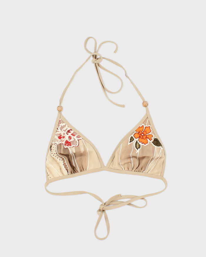 Vintage Y2k 00s Kulu Beaded Bikini Top - XS