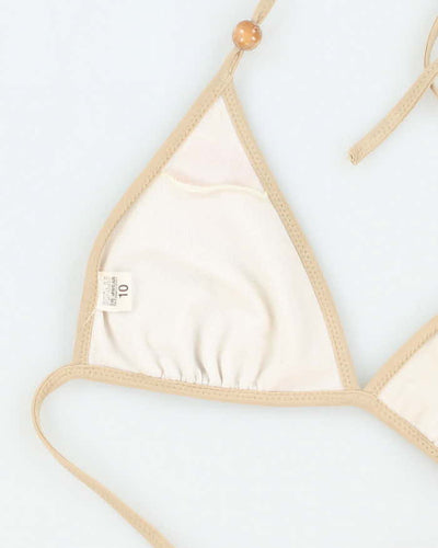 Vintage Y2k 00s Kulu Beaded Bikini Top - XS