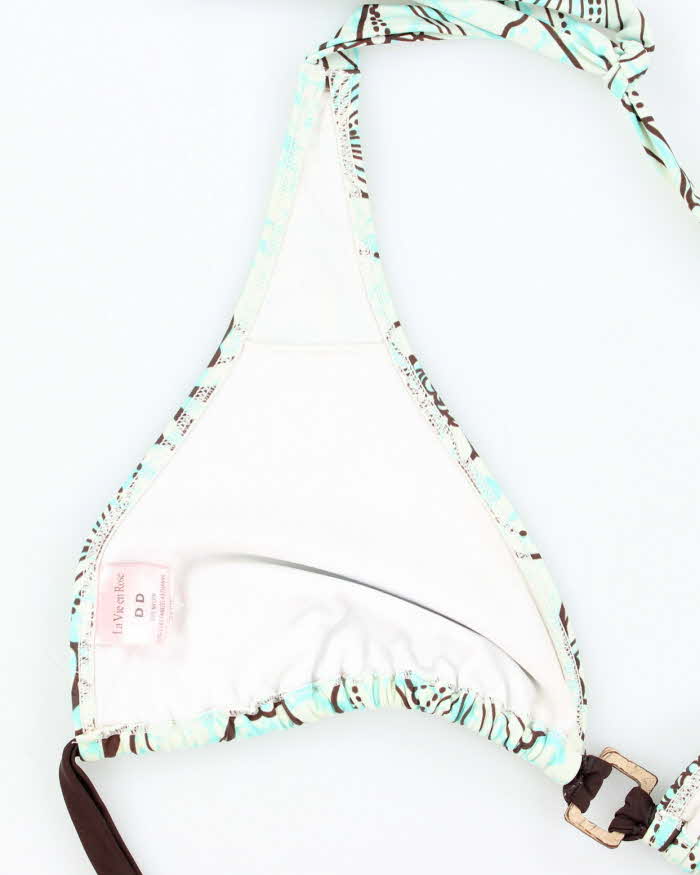 Vintage Y2k 00s La Vie En Rose Bikini Top - L