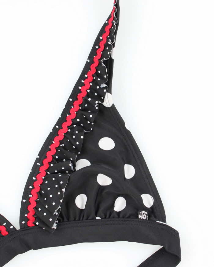 Vintage Y2k 00s La Vie En Rose Polka Dot Bikini Top - M