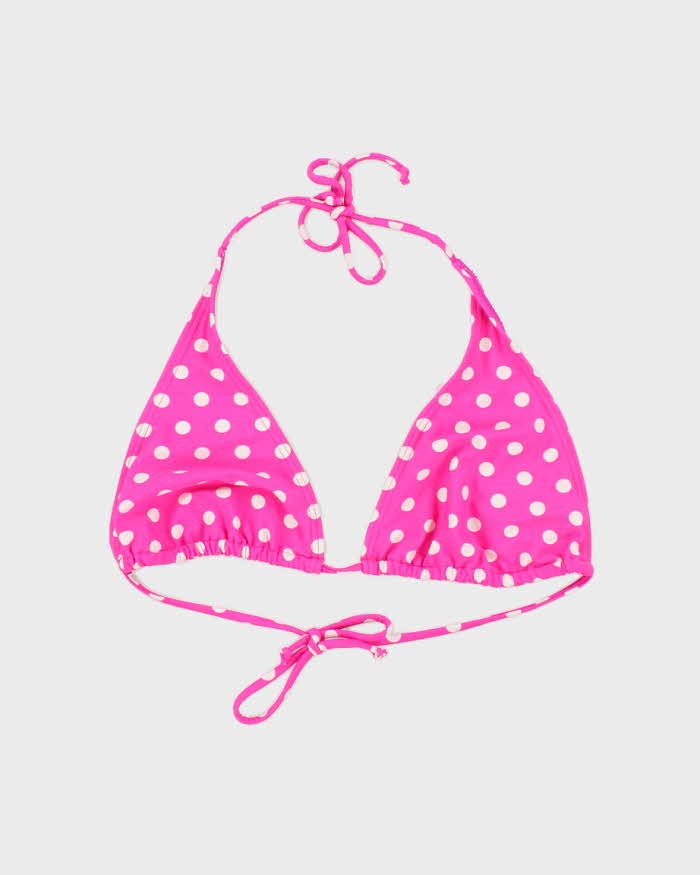 Vintage Y2k 00s South Coast Polka Dot Bikini Top - L