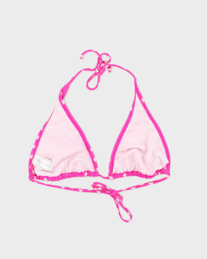 Vintage Y2k 00s South Coast Polka Dot Bikini Top - L
