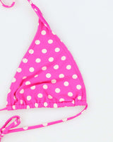 Vintage Y2k 00s South Coast Polka Dot Bikini Top - L