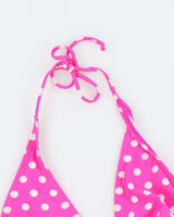Vintage Y2k 00s South Coast Polka Dot Bikini Top - L