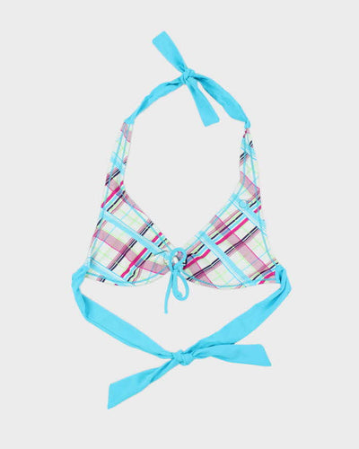 Vintage Y2k 00s Op Check Bikini Top - S