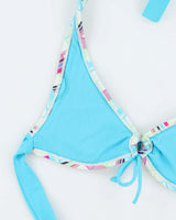 Vintage Y2k 00s Op Check Bikini Top - S
