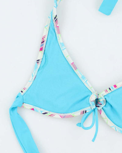 Vintage Y2k 00s Op Check Bikini Top - S