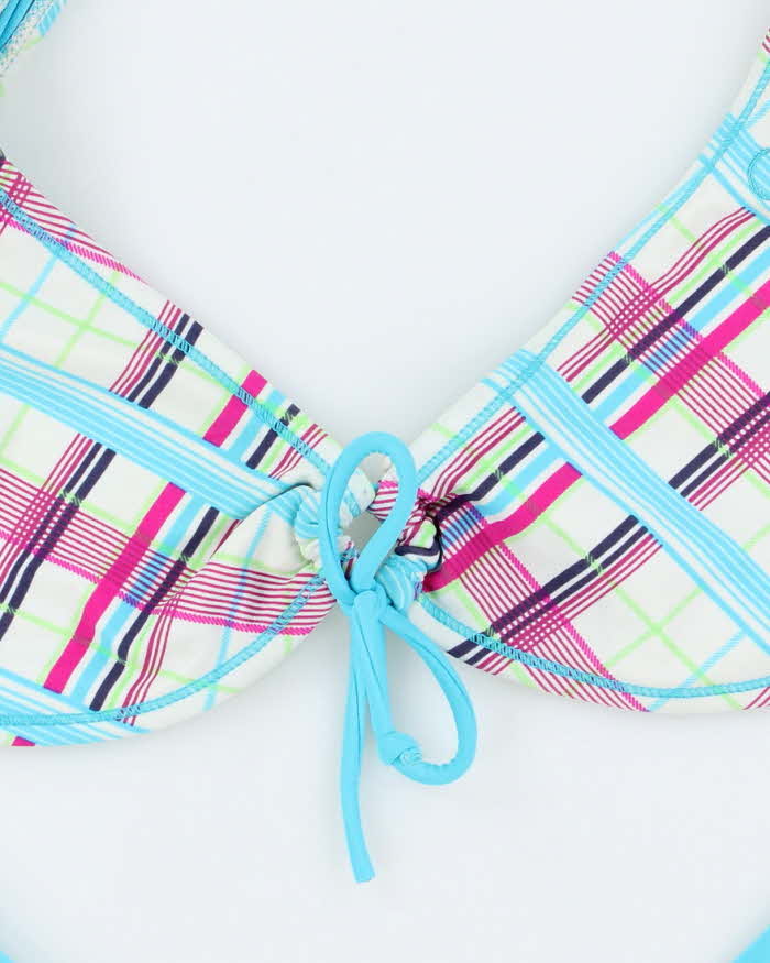 Vintage Y2k 00s Op Check Bikini Top - S