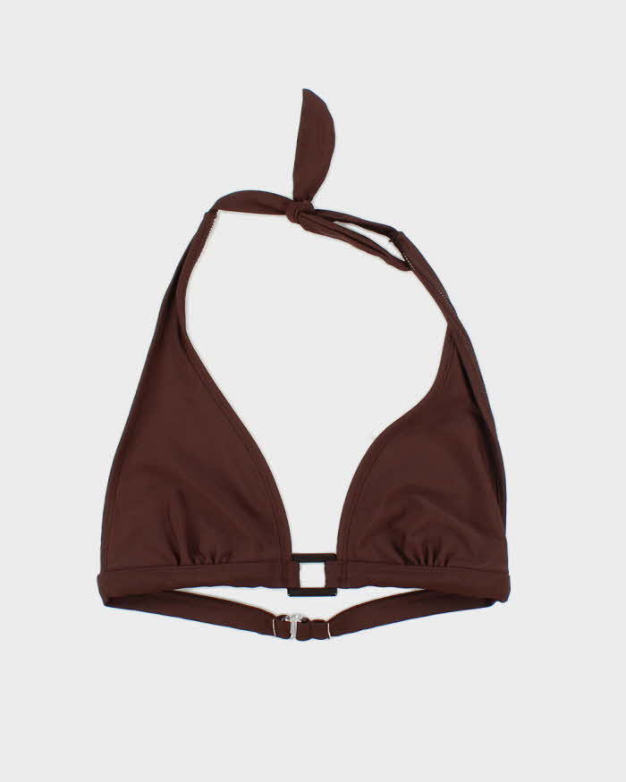 Vintage Y2k 00s Brown Bikini Top - M