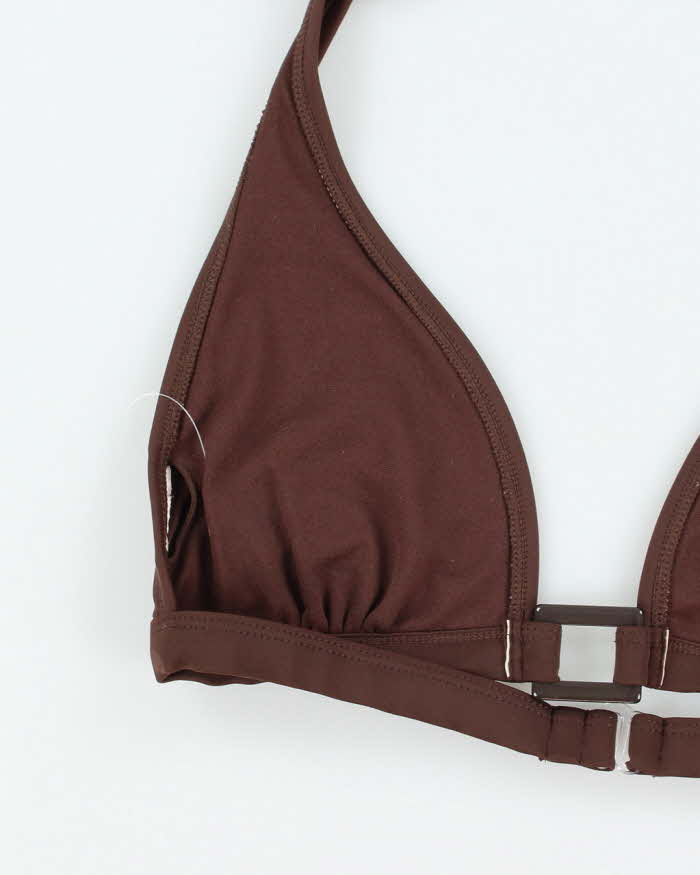Vintage Y2k 00s Brown Bikini Top - M
