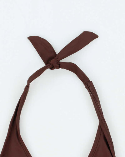 Vintage Y2k 00s Brown Bikini Top - M