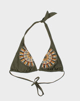 Vintage Y2k 00s Body Glove Beaded Bikini Top - XS