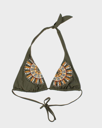 Vintage Y2k 00s Body Glove Beaded Bikini Top - XS