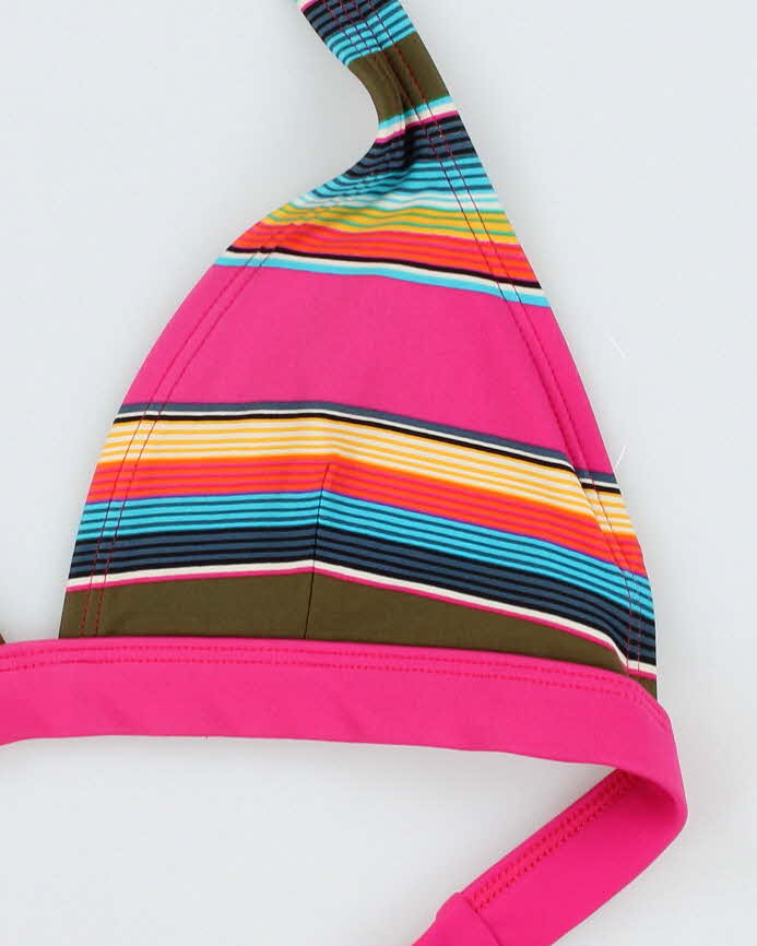 Vintage Y2k 00s Patagonia Stripe Bikini Top - S