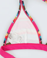 Vintage Y2k 00s Patagonia Stripe Bikini Top - S